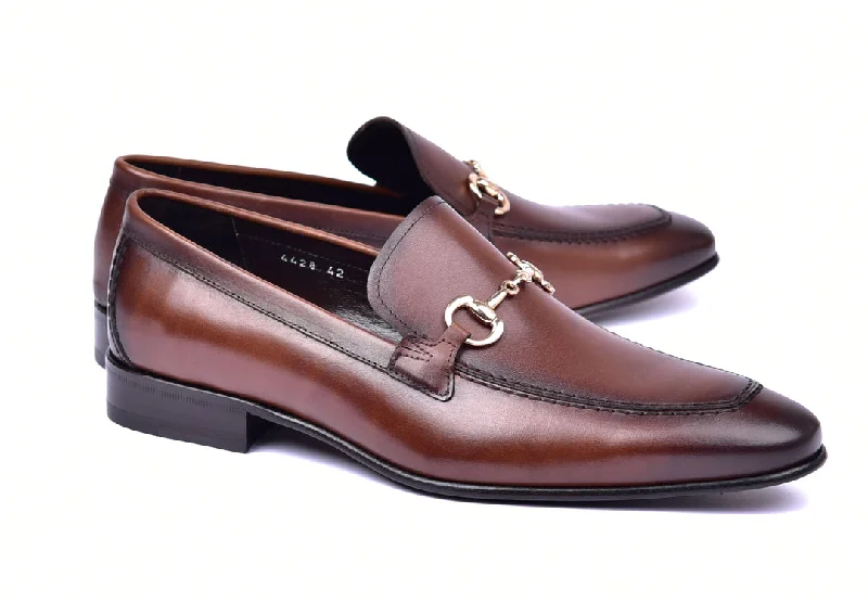 Waterproof Sneakers Corrente 4428 Leather slip-on Loafer Shoes - Antique Brown