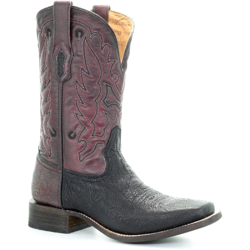 Lightweight Loafers Corral Men's Tyson Black Square Toe Western Boots A3514