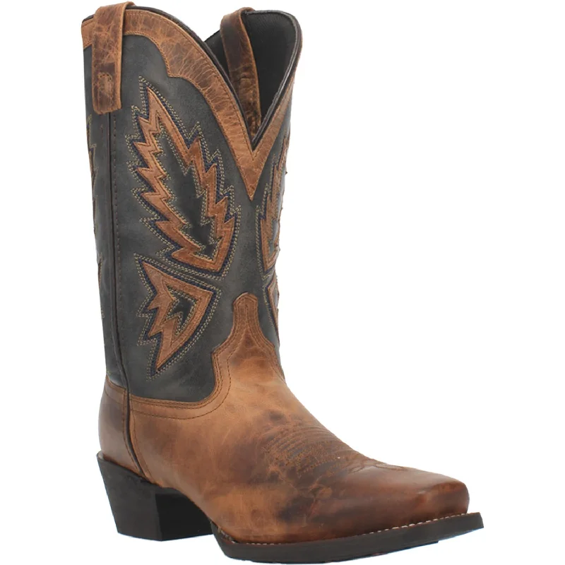 Ultra-Comfort Sneakers Laredo Mens Tan and Dark Blue Seaver Boots    68328