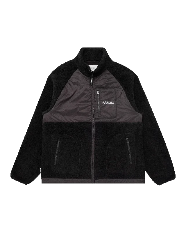 Piru Zip Fleece Jacket in Black
