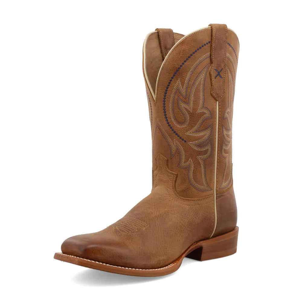 Lightweight Everyday Shoes Twisted X Mens 12" Wide Square Toe Rancher Boot - Cocoa Brown    MRAL031