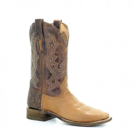 Budget Casual Shoes Corral Men's Tyson Golden Square Toe Western Boots A3507