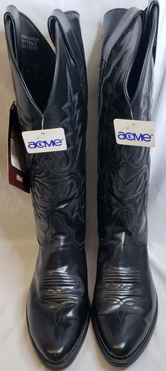 Soft Foam Shoes Yogi -- Men's 15" Western Boot -- Black