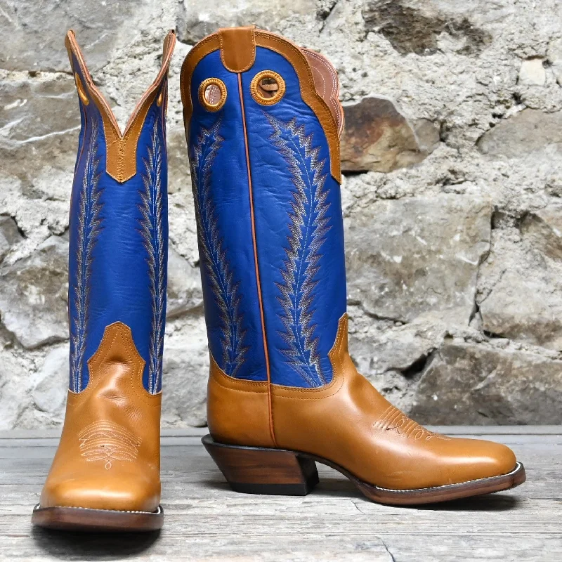 Everyday Running Shoes Hondo 16 Inch Blue Top With Honey Crazy Horse Vamp