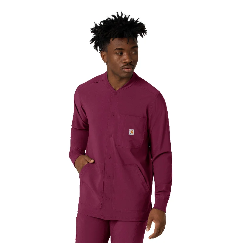 Carhartt Force Cross-Flex Men's Shirt Jacket - Wine