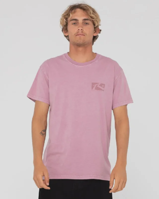 Washed In Tee - Elderberry