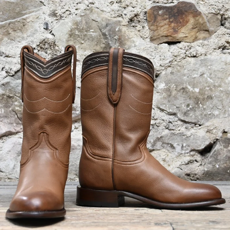 Modern Street Sneakers Hyer Men's 11 Inch Western Wellington in Tan with Roper Toe