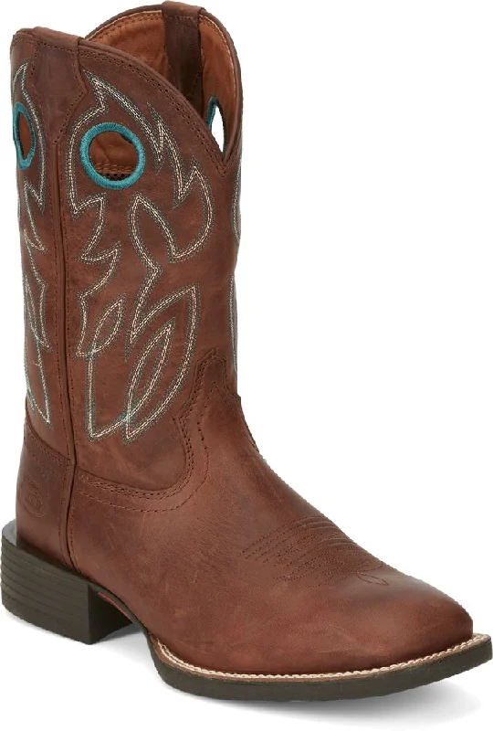 Lightweight Running Shoes Justin Mens Bowline Western Boots  - Brandy Cowhide       SE7522