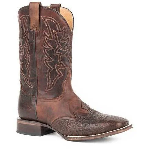 Cushion Insole Shoes Roper Men's Jagger Square Toe Western Boots 09-020-7022-1021