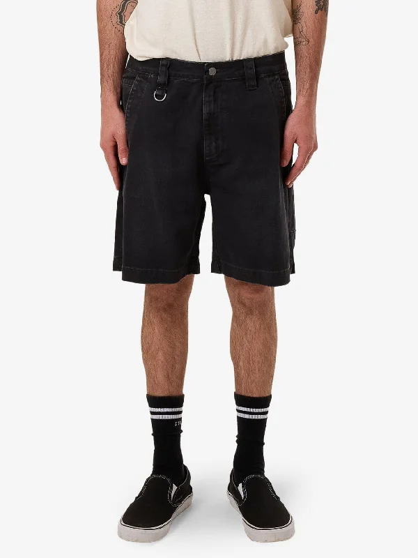 Thrills Union Slacker Work Short - Dark Charcoal