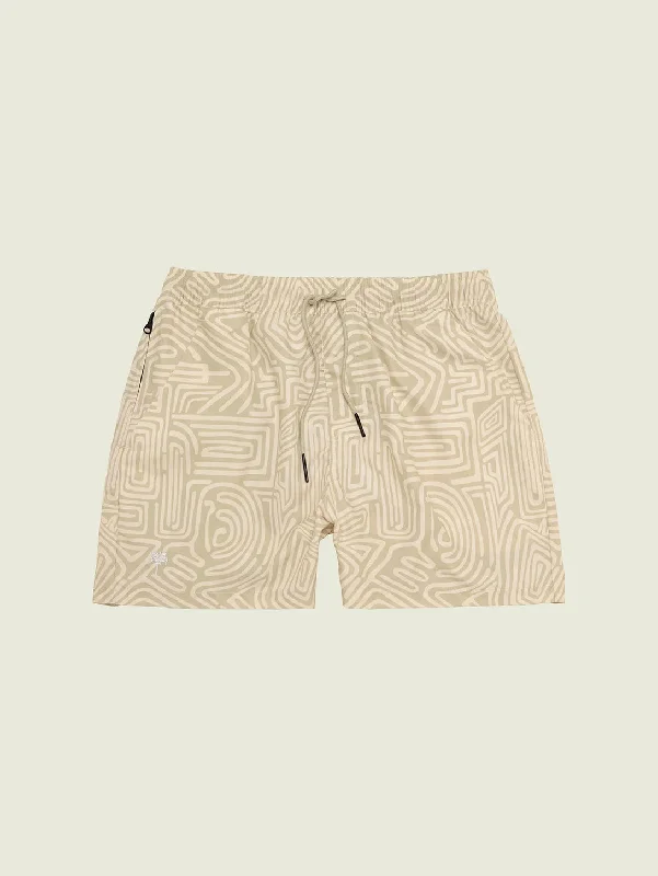 Swim Short - Cream Golconda