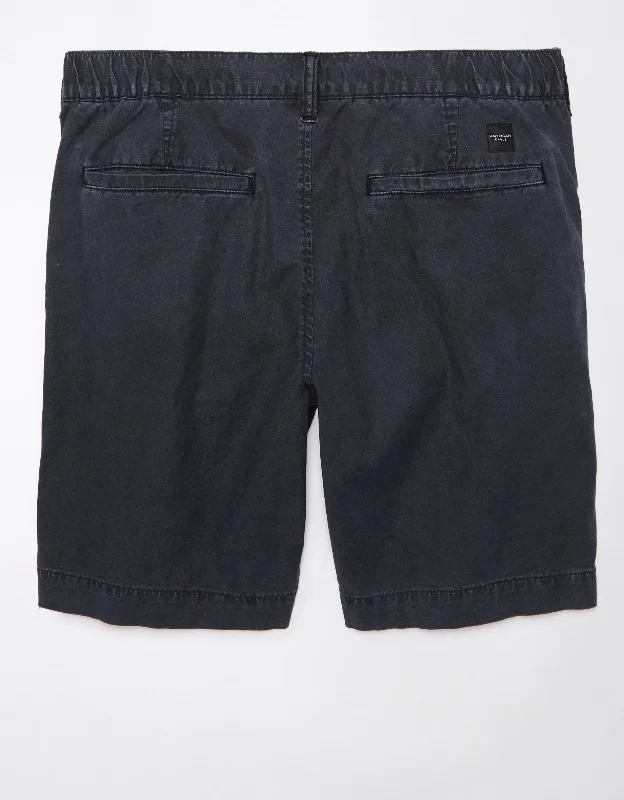 AE Flex 9" Weekend Linen-Blend Short