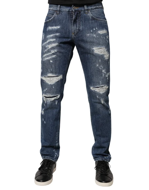 Dolce & Gabbana Cotton Tatte Skinny Men's Jeans