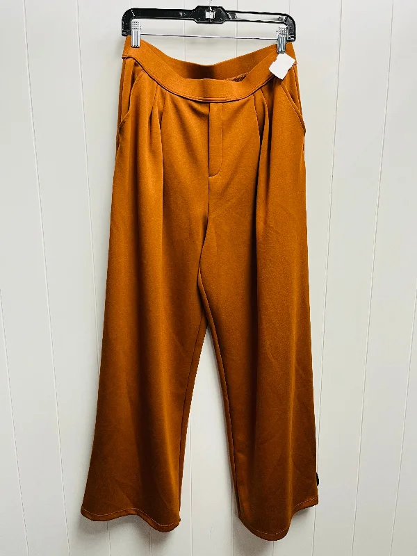 Pants Wide Leg By HALARA In Brown, Size: L