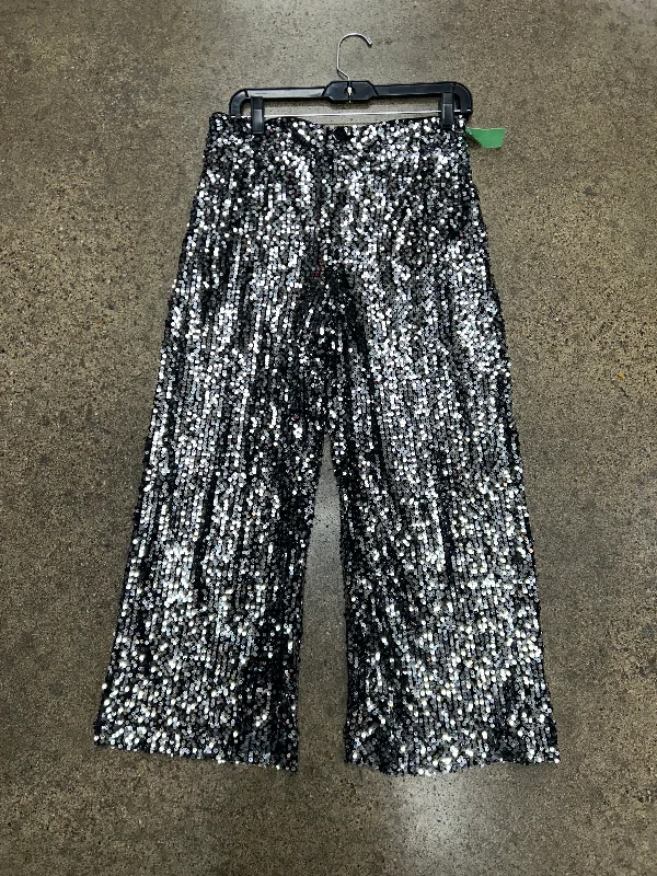 Pants Wide Leg By Maeve In Silver, Size: 6